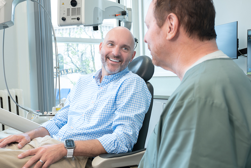 Jon and Dr. Kohler in conversation