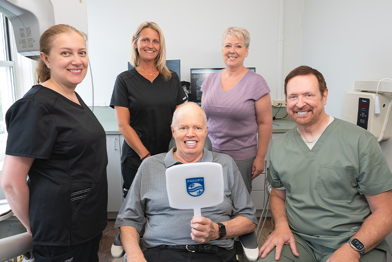 Patient with Dr. Kohler and the Kohler Dentistry team