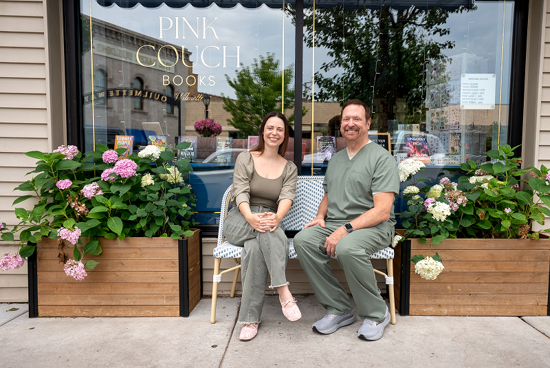 Melissa and Dr. Kohler outside